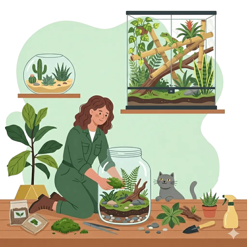 Terrascaping - Natürliche Landschaft in einem Terrarium